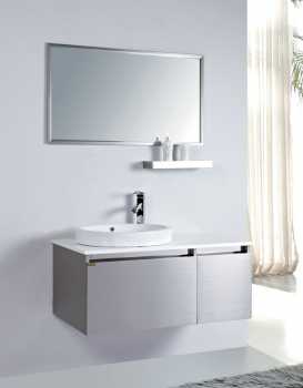 Badkamermeubel met spiegel en wasbak
